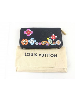 Louis Vuitton portafoglio Wallet zippy epi pelle nero Usato perfette condizioni