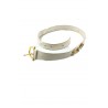 Gucci cintura belt bianca horsebit vintage plaque usata