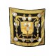 Hermès foulard seta 90×90 feux de route nero usato ottimo