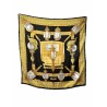 Hermès foulard seta 90×90 feux de route nero usato ottimo